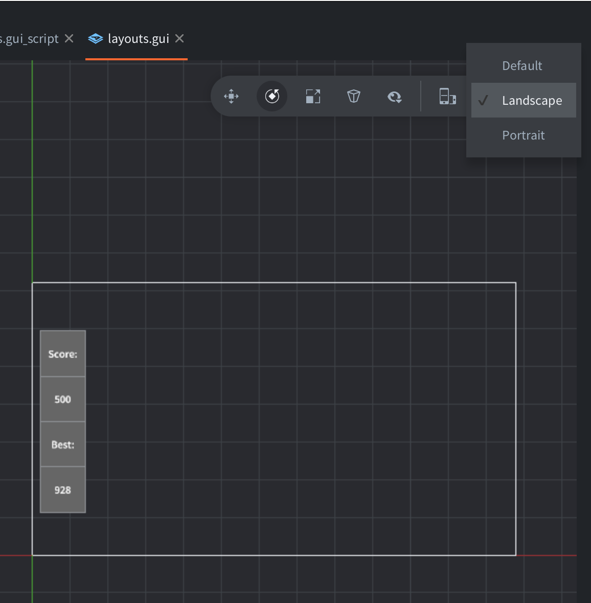 landscape layout