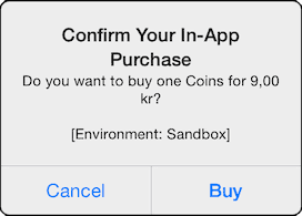 Confirm purchase