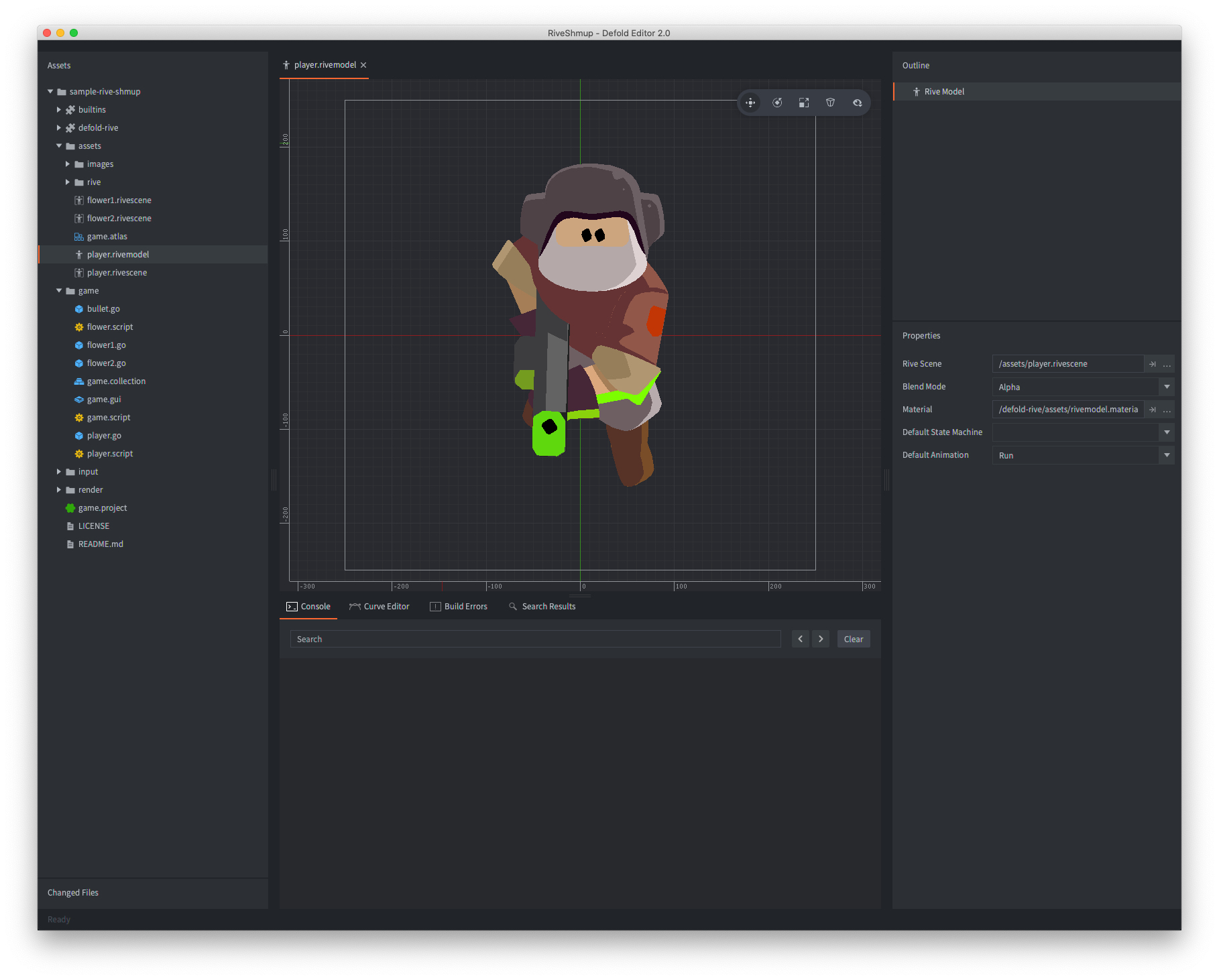 Rive model component
