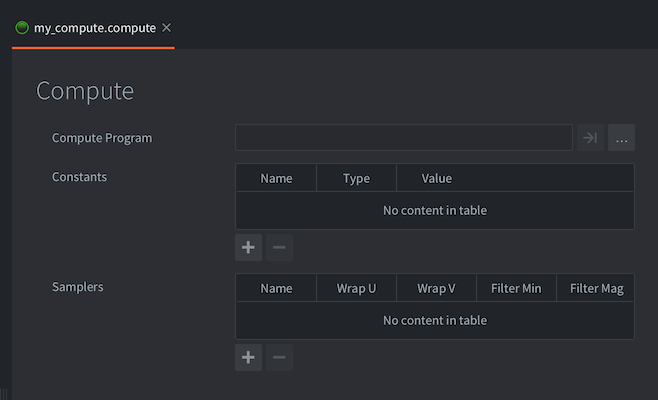 Compute editor