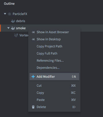 Add modifier
